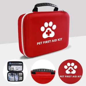 Pet First Aid Kit for Dogs & Cats – Emergency Care Travel Set for Wound Treatment & Safety