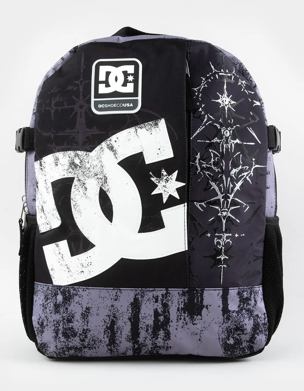 DC SHOES Grey Print Backpack, Multi-Colored