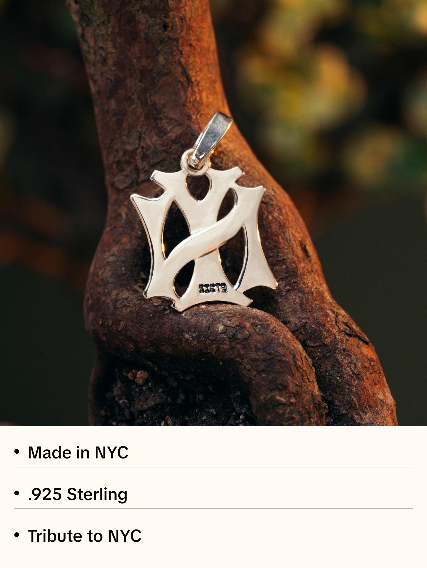 NY Pendant – .925 Sterling Silver