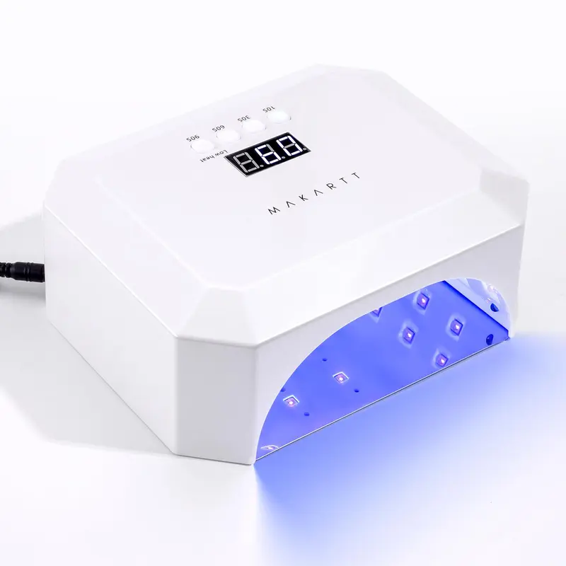 Makartt Eloisee Flagship 36W UV LED Dryer - Luxury Professional Gel Nail Care Tool with 4 Timer Settings, LCD Display, Flash Cure, Full Coverage, Cosmetic Polish Drying Gift for Nail Techs