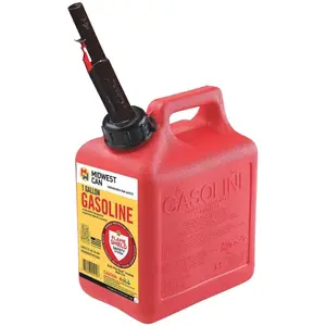 Midwest Can 248469 Red High Density Polyethylene Gas Can