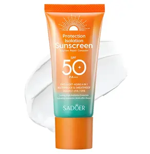 Mineral Face Sunscreen SPF 50+ PA+++, Lightweight & Refreshing Sunblock, Waterproof Travel Size Lotion for Face & Body