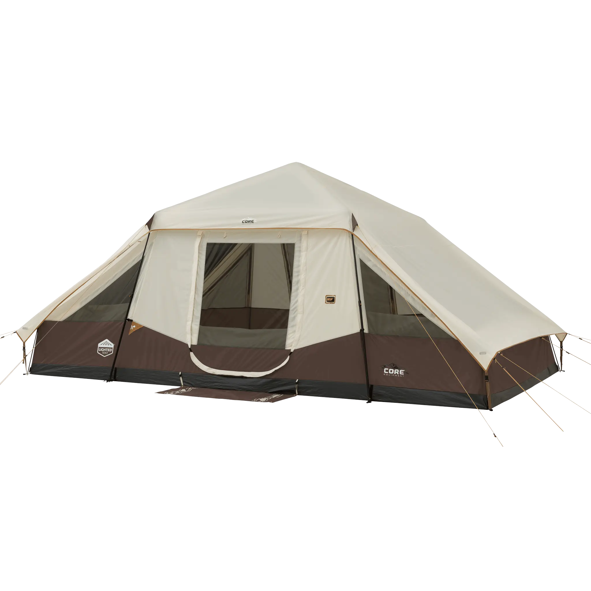 10 Person Lighted Instant Pyramid Tent