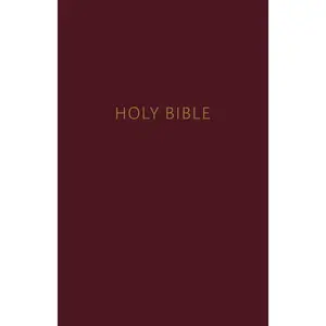 NKJV, Pew Bible, Large Print, Hardcover, Burgundy, Red Letter, Comfort Print: Holy Bible, New King James Version by Thomas Nelson [Hardback Book]