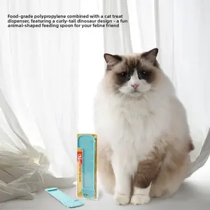 Interactive Cat Food Tube Dispenser - Controlled Portion Squeezer for Puree Snacks & Strips, Hygienic One-Touch Feeder, Perfect for Bonding & Training Sessions