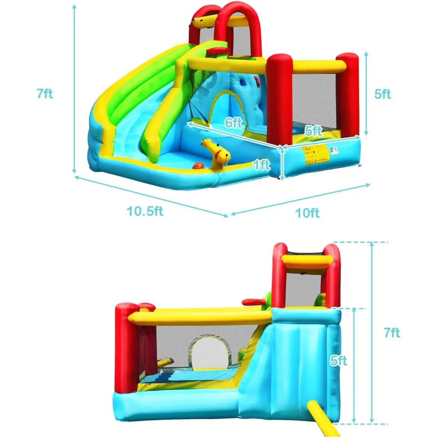 Style 3, 6-in-1 w/ 480w Blower & 1 Ball