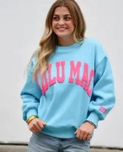 All The Blue Colors Lulu Mac Logo Sweatshirts