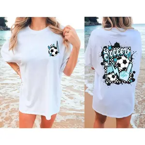 Soccer Mom Shirt, Birthday Gifts For Her, Soccer Mom T-Shirt, Cute Soccer Shirt  for Mom, Womens Soccer Shirt, Mothers Days Gift, 100% Cotton Tees