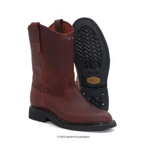 Roper Soft Toe Rubber Sole Shedron Grasso Leather Workboot-801