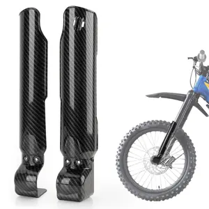 Front Fork Cover for Sur Ron Imitation Carbon Fiber Pattern Front Fork Guards Shock Protection for Sur-Ron Light Bee X/S/LBX Segway X260 X160 Electric Dirt Bike Parts Update Front Fork Guards Cover Protector Easy Installation