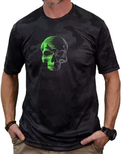 Two-Tone Skull Camo-Hex Premium Performance  Tee