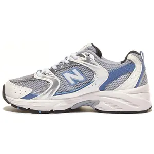 New Balance NB 530 Retro Athletic Sneakers with Mesh Fabric and Synthetic Leather for Men and Women - Low-Top Cushioned Breathable Shoes for Urban Commuting and Running Trending Shoes, House White Official Shoes to Get / Maison Mihara