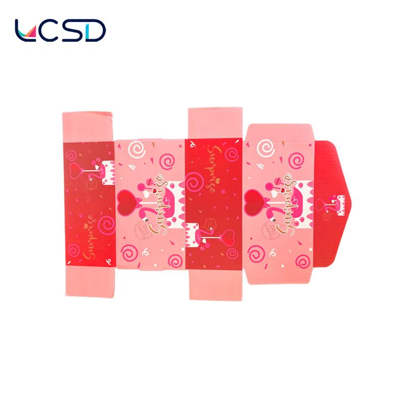 LCSD Red Envelope Box, Unique Folding Bouncing Design, Valentine's day & Birthday Gift Idea, Creative Gift Bag, Perfect for Holiday Presents