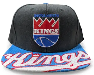 Mitchell & Ness NBA Sacramento Kings Blk/Lght Blue Snapshot HWC Snapback