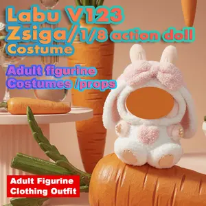 Buy one get one (A set of different styles of replacement clothing is given as a gift) Costume Adult figurine Clothing Outfit Soft Fuzzy Plush Bunny Style Headgear Bottoms & Matching Footwear for Cosplay Photography