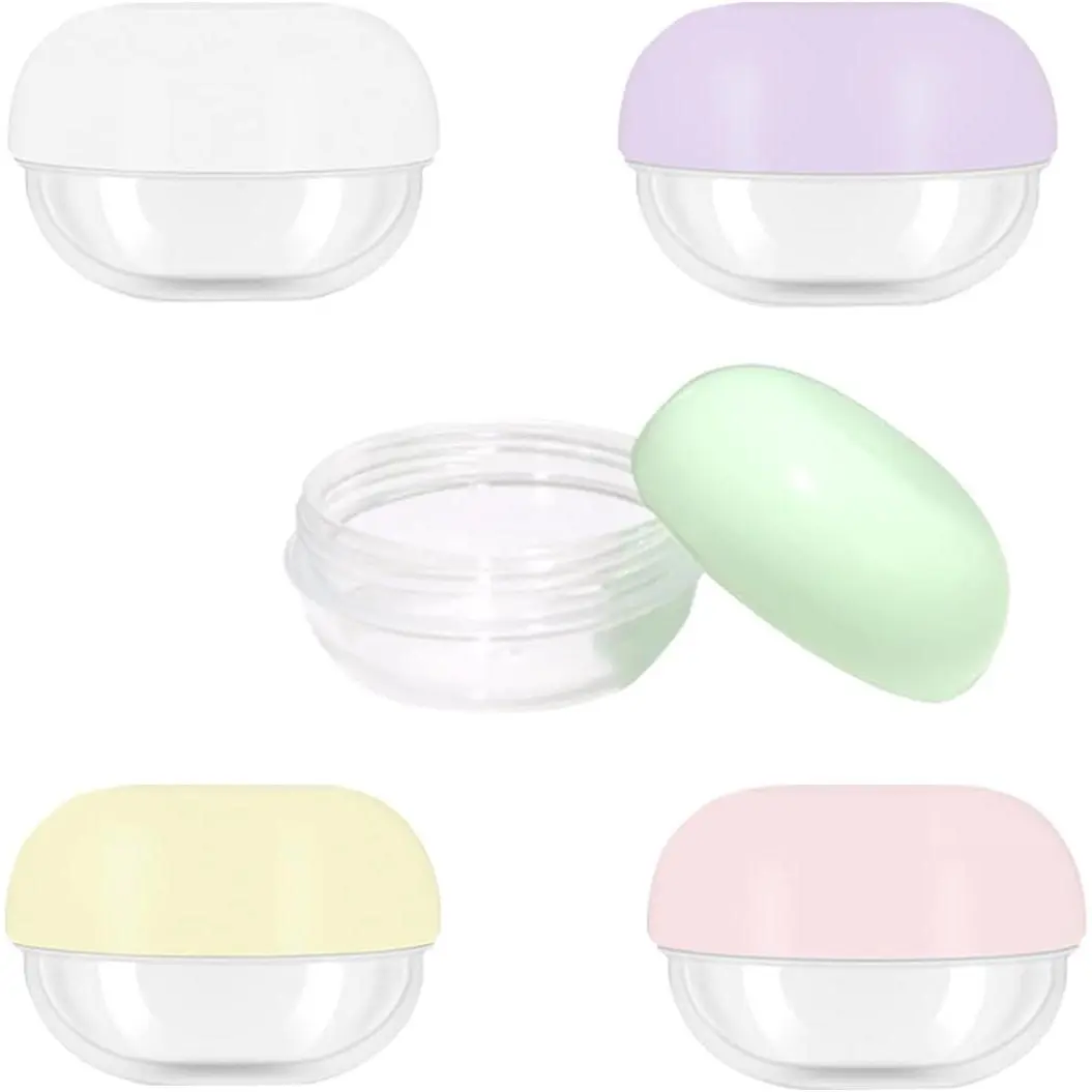 5 count 10ml Small Travel Containers - Convenient Travel Jars for , Travel Lotion Container, Travel Makeup Containers Essential Compact Size for Traveling, 900230
