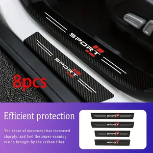 8pcs Car Door Sill Protector Set - Scratch & Collision Resistant, Easy Stick-On Installation, Fit for All Vehicles car  stickers