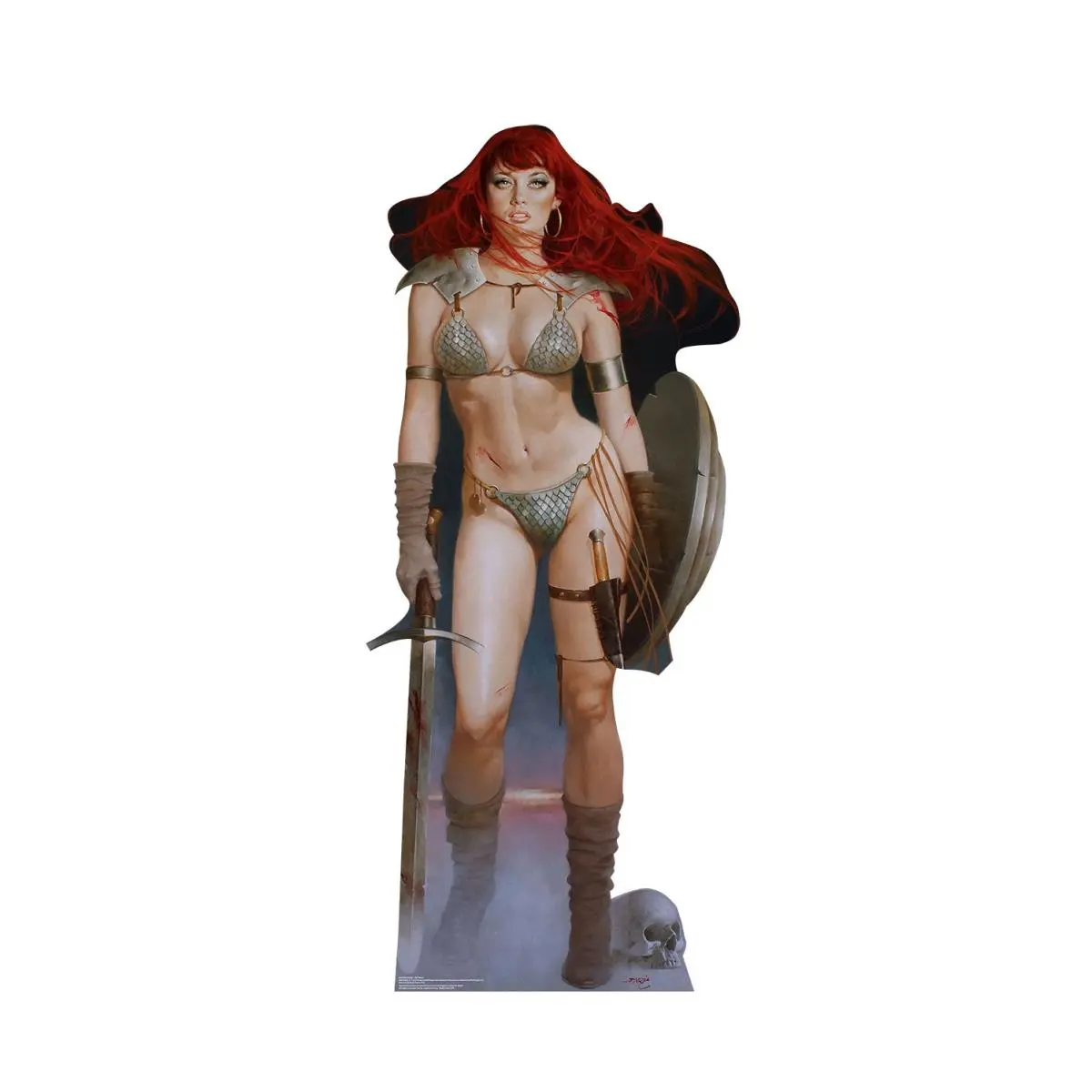 Advanced Graphics 2234 Red Sonja - Red Dawn Lifesize Decorative Collectibles Cardboard Cutout, 70 x 30 in Home Decor Standup