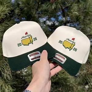 Masters Golf Cap, Embroidered Unisex Cap for Golfers, Masters Golf Tournament Cap, Augusta Golf Cap, gift for him