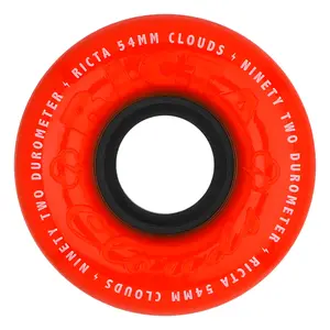 54mm Clouds Orange 92a Ricta Skateboard Wheels