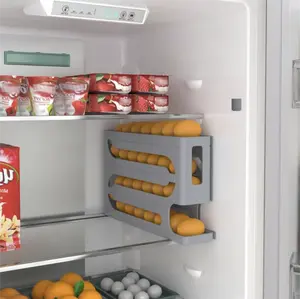 Refrigerator Egg Storage Rack, AutomaticRolling Egg Holder Fridge Organizer, KitchenEgg Organizer for Refrigerator, RefrigeratorOrganizer