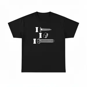 I Screw I Nut I Bolt Unisex Heavy Cotton Tee - Funny Shirt - Joke - Construction - Blue Collar - Gift for Men and Women