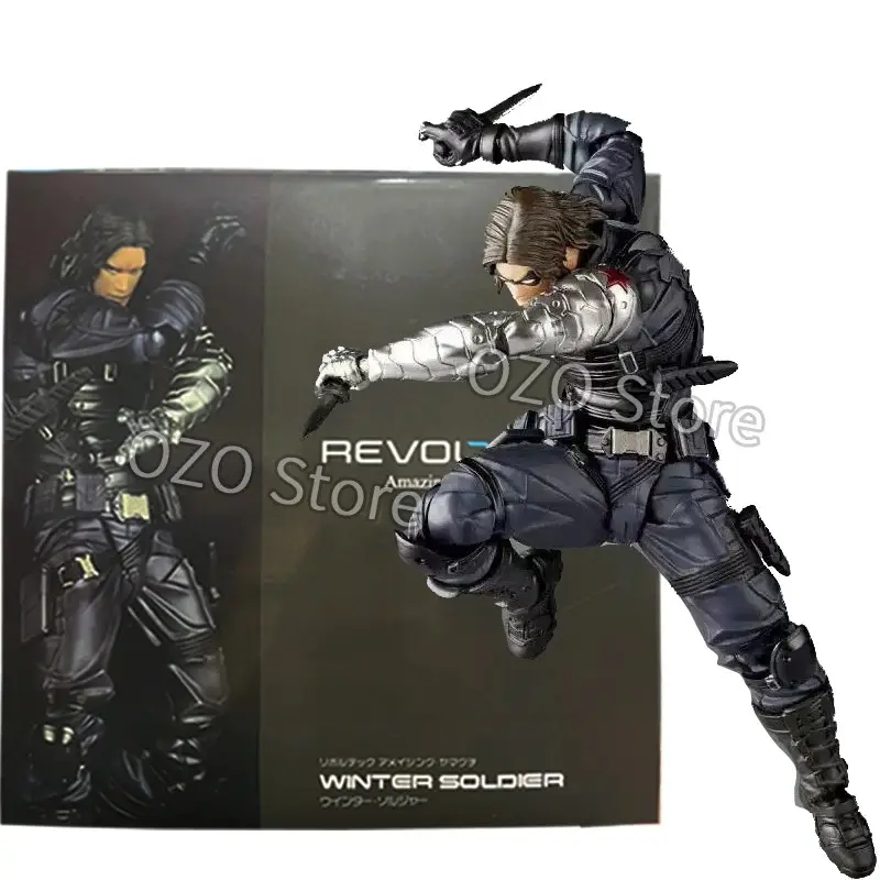 Moon Knight Figure Revoltech YAMAGUCHI Avengers Marc Spector Winter Soldier Action Figurine PVC Movable Model Toys Gifts