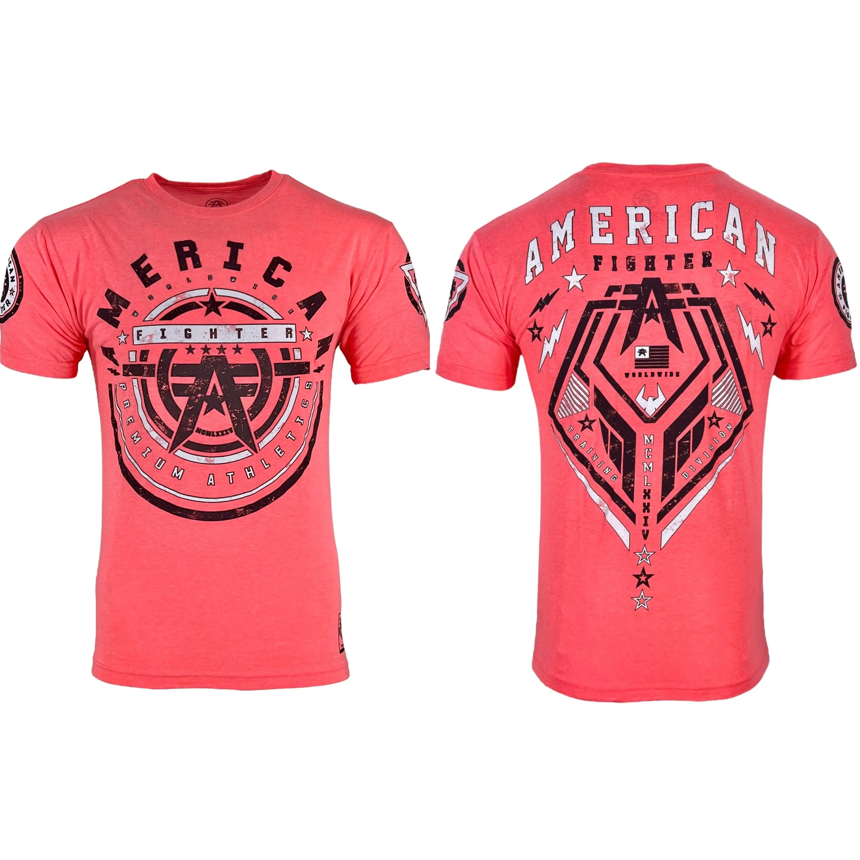 American Fighter Men's Galloway Graphic T-Shirt - 100% Cotton Round Neck Short-Sleeve Casual Top with Contrast Stitching & Coverstitch Accents, Gothic, Pull-On, Casual Fit, Cold Wash Only, Do Not Dry Clean, Short Sleeves