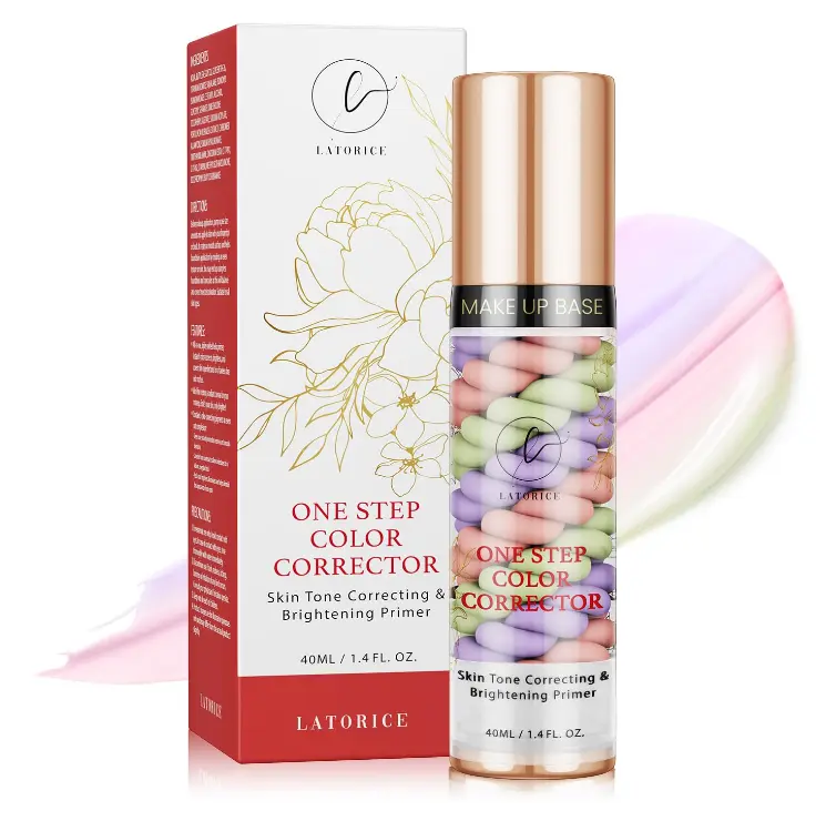 One Step Color Corrector, Isolation Cream, Makeup Primer Skin Tone Correcting and Brightening Primer, Oil Control Moisturizing, Latorice