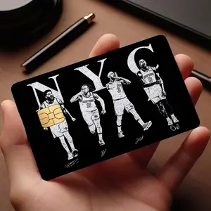NYC Legends Lineup Debit Card Sticker, New York Basketball Credit Card Skin, 2026 Champions Premium Matte Vinyl Decals, NY Sports Fan Gift