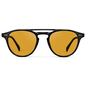 Easton - Men's Round Bold Tinted Non-Polarized Sunglasses