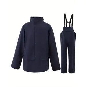 2024 Rain Suit For Men & Women Waterproof Heavy Duty Rain Gear Outdoor Work Fishing Jacket & Trouser Raincoats blue men's suit