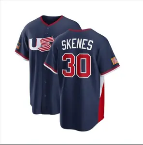 USA Baseball Jersey #30 Paul Skenes,Men'sYouth Navy 2026 World Baseball Classic #Baseballjersey