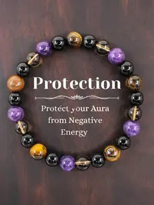 Boho Style Crystal Beaded Bracelet, Elastic Cord Bracelet, Chakra Bracelet, Healing Crystal Bracelet, Dainty Crystal Bracelet, Energy Bracelet, Fashionable and Versatile Design Suitable for Wearing At Any Time, Adjustable Bracelets