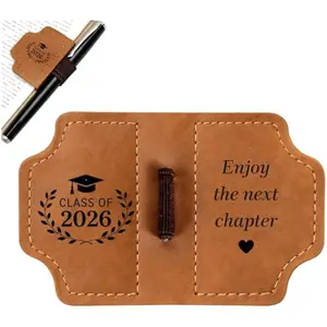 2026 Graduation Bookmark, Class of 2026 Gift for Her Him, 5th 8th Grade Graduation Present for Youngsters, Leather Magnetic Page Marker