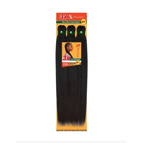 Sensationnel Synthetic African Collection X-Pression 3X Volume Pre-stretched Braid 58"