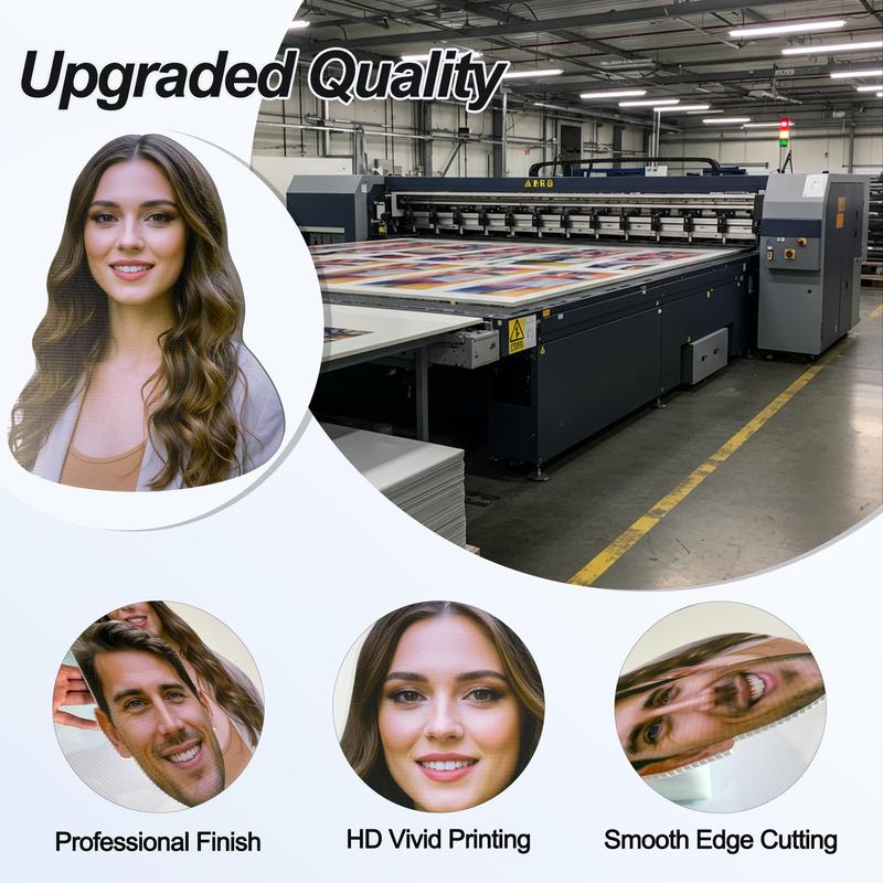 Turn Photo into Giant Big Head Cutout Funny Custom Face Sign for Bachelorette Graduation Pranks Waterproof Handheld Party Prop Made in USA