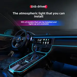 Car Ambience Light Car Interior Decoration Light Bar Atmosphere Luminescent Light Car Supplies Modification Wireless Light Strip