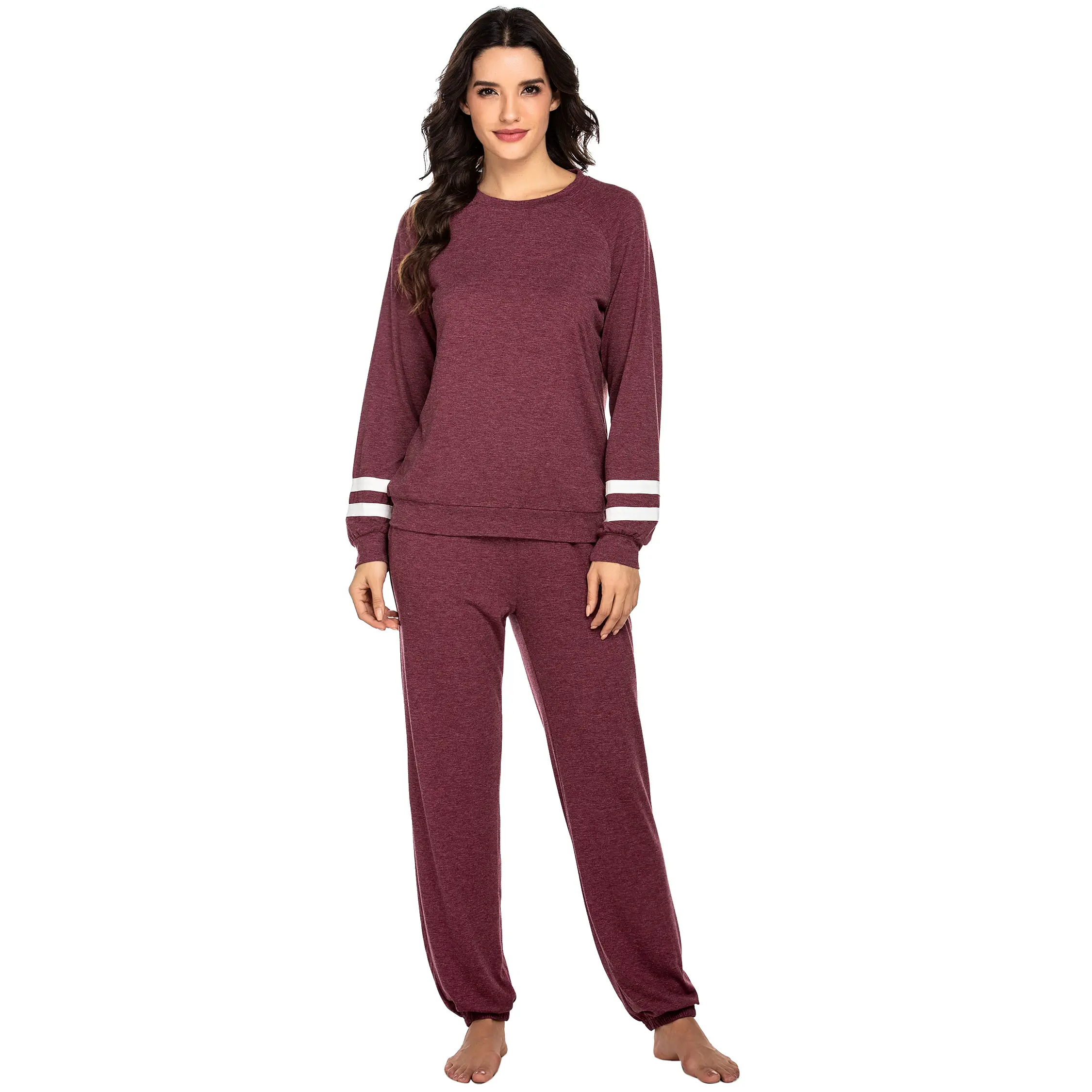 Ekouaer Sweatsuits Womens Loungewear Set Tracksuit Long Sleeve Pajamas Set with Pockets 2 Piece Outfits Lounge Sets,Outfits for Daily, Downtown Girl Clothes. Fal Outfits, Christmas 2025 Trend, Fall & Winter Womenswear pant pajama