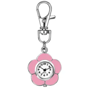 OIDEA Mini Carabiner Clip-on Watch – Quartz Analog Clear Numeral Dial Fob Watch for Outdoor Work School Unisex
