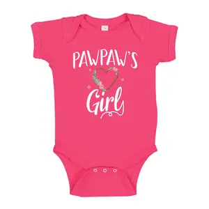 Pawpaw's Girl Baby Bodysuit One Piece or Toddler T-Shirt Pawpaw Baby Girl Clothes, Pawpaw Pregnancy Announcement, Pawpaw Baby Gender Reveal, Fathers Day Gift for Pawpaw