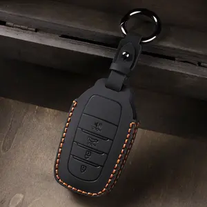 key case Fob Cover with Leather for toyota  2022-2025 Tundra Sequoia Camry Grand Highlander Tacoma Remote Car Accessory