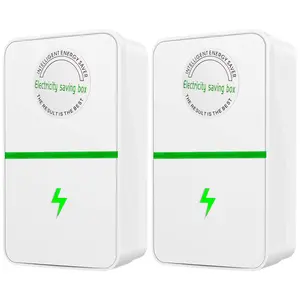 2/4Pcs Power Saver 90V-250V Electric Energy Saver US Standard Household Electricity Saving Box Smart Portable Electric Bill Killer for Home Office Market Factory