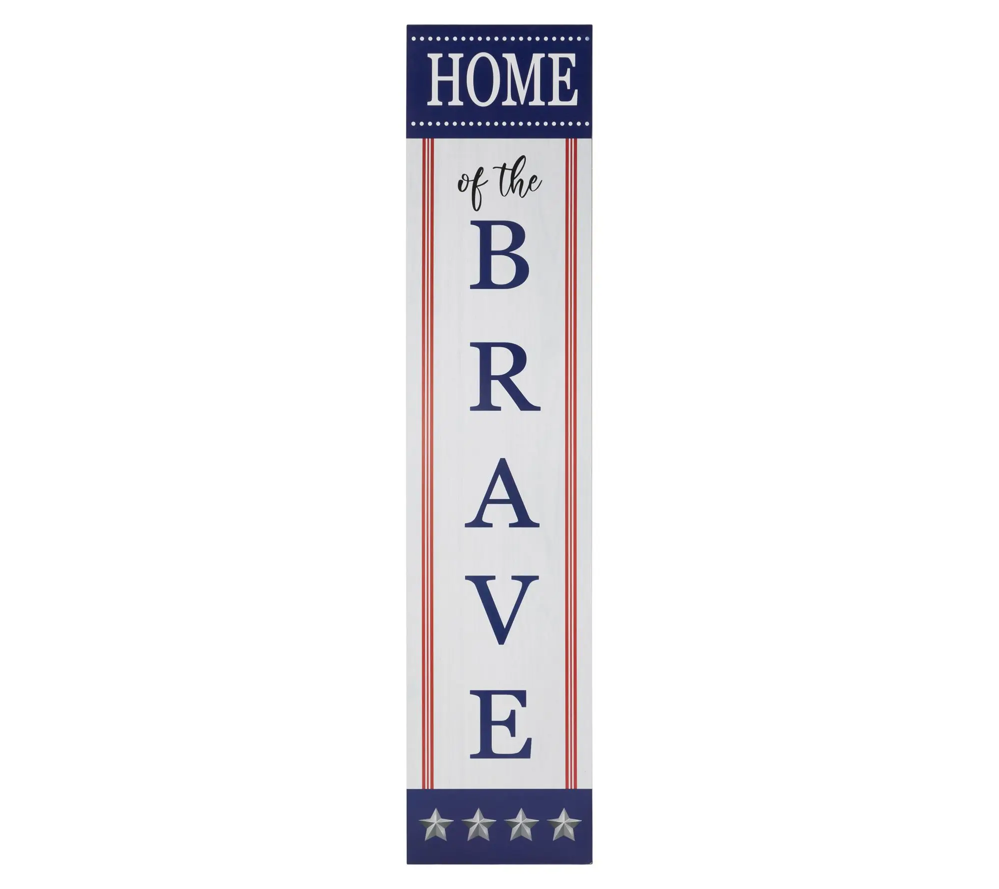 Northlight Patriotic "Home of the Brave" PorchBoard - 36"