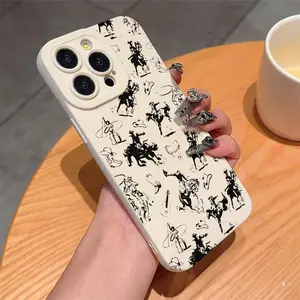 Western Cowboy Pattern Phone Case, Casing, Anti-drop Cellphone Protective Case, Total Protective Shockproof Mobile Phone Cover Protector for iPhone 11 12 13 14 15 16 Pro Max