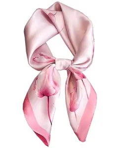 Dailyacc Hair Bandanas Scarf For Women Lightweight Fashion Neck Silk Satin Head Scarves For Sleeping Handbags Scarf