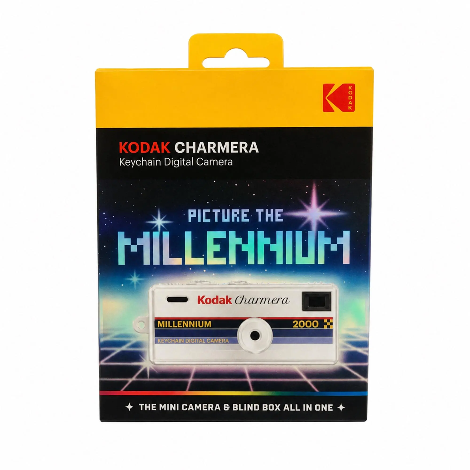 Kodak Charmera Millennium Edition Keychain Digital Camera (Blind Box) with 1.6mp Sensor, Metallic Shell, Shutter Click Function, Everyday Carry Design