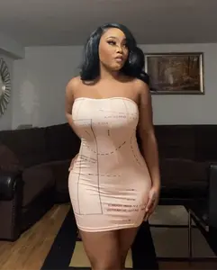 Surgical lines mini dress