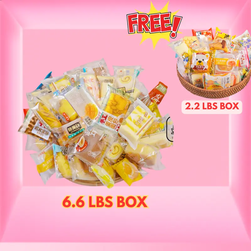 [BUY 3 GET 1 FREE] TAIWANESE VARIETY SNACK BOX 8.8LBS - NEW SNACKS FOR EACH ORDER Flavor Sweet Dessert Random Surprise Set