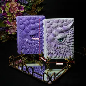 3D embossed longan notebook has 15 creative styles, all blank pages inside, you can use it as a handbook to record your life